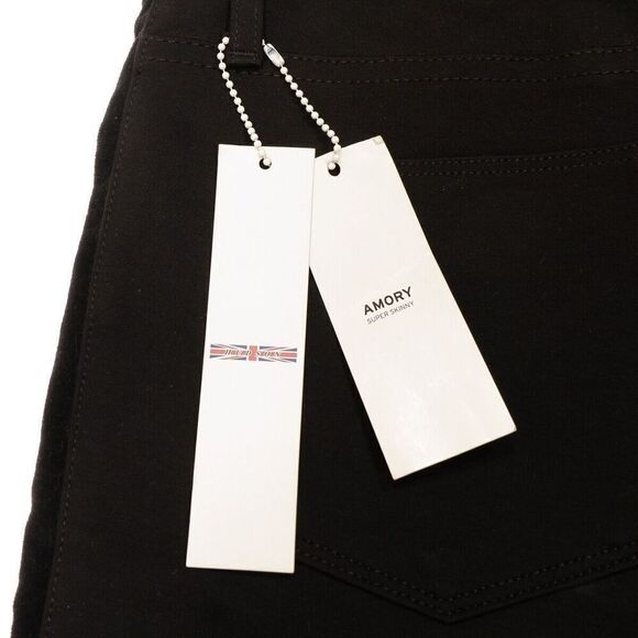 Hudson Amory Super Skinny Pants Size 28 Womens Black Velour Tux Measures 31 x 27 - Picture 10 of 13